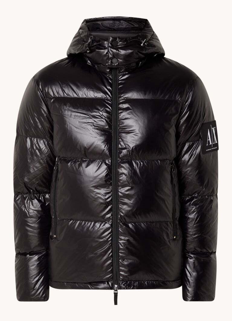 Armani Exchange Armani Exchange Down puffer jack met donsvullling en afneembare capuchon