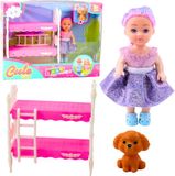 Lean toys Minipop in robe, lit superposé, set de chien