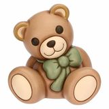 THUN Teddy met strik, groot, keramiek, Collectie Meer nieuwigheden 2025, 16,9 x 15,1 x 17,3 cm