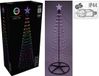 Merkloos Kerstboom - Vlaggenmast - RGB Licht - 300cm - 550 LED - incl. Frame - Colour Changing