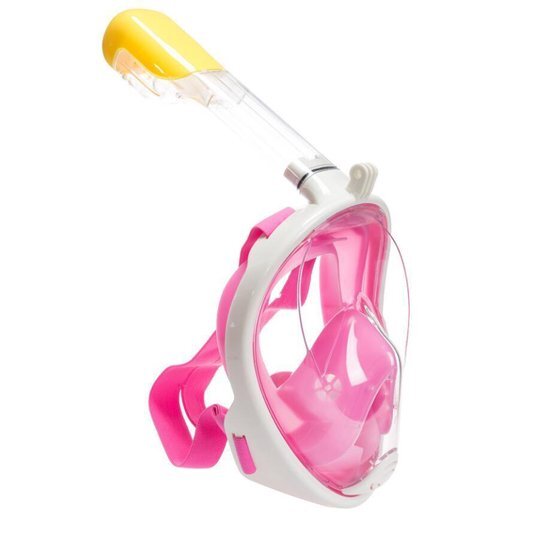 Snorkelmasker Pink S/M - Full Face duikbril masker met snorkel (small/medium)