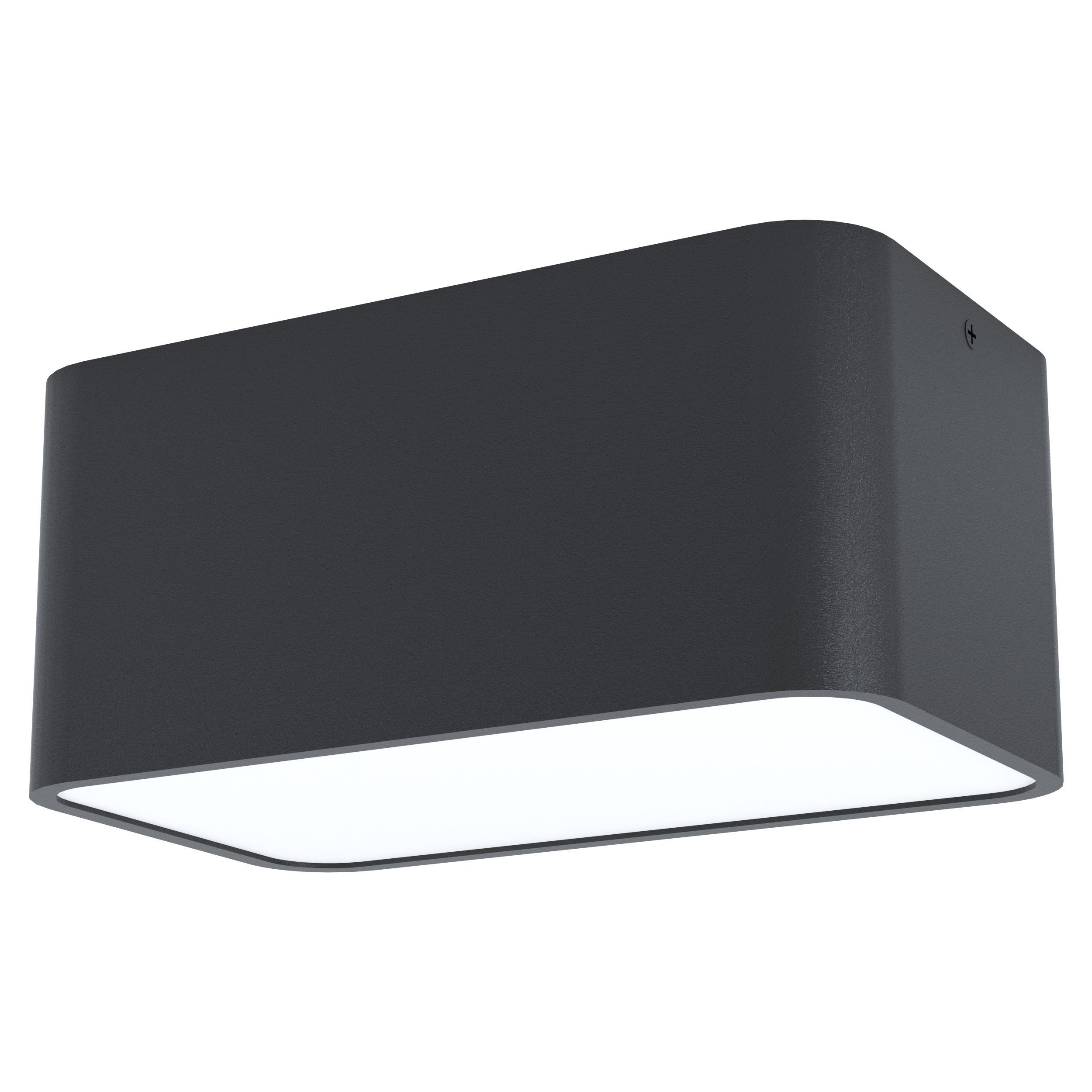 EGLO Grimasola Plafondlamp - Zwart - Rechthoek - E27