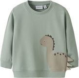 NAME IT NBMPNIXEN LS SWEAT BRU Baby Vesten Maat 56 Katoen/Elastaan Lichtgroen