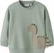 NAME IT NBMPNIXEN LS SWEAT BRU Baby Vesten Maat 56 Katoen/Elastaan Lichtgroen