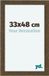 yd. Cadre photo 33x48 cm Or Antique MDF