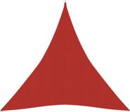 vidaXL Zonnezeil 160 g/m² 3x4x4 m HDPE rood
