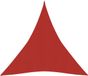 vidaXL Zonnezeil 160 g/m² 3x4x4 m HDPE rood