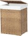 Songmics Panier à linge polyrotin 90 L couleur naturelle