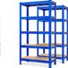 MONZANA 2x Stellingkast - 5 MDF Planken 180x90x40 1750kg - Blauw