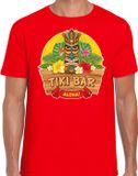 Bellatio Decorations Hawaii party feestkleding t-shirt - tiki bar Aloha - voor heren - rood - Party outfit - verkleedkleding - carnaval XXL