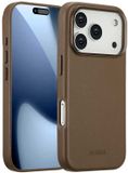 Accezz Leather Backcover voor iPhone 17 Pro - Coffee Brown