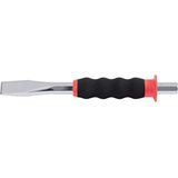 KS Tools 156.0241 Koudbeitel vlak met handbescherming, 20 mm, 8-kant