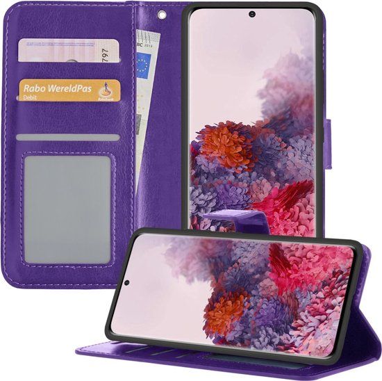 LUQ Book Case Hoesje voor Samsung Galaxy S20 Ultra - Paars