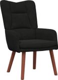 vidaXL Fauteuil Zwart Fluweel 63 x 67 x 94 cm