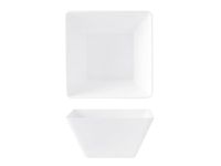 H&H Pengo 8716621 Quadra Melamine Serving Bowl, 21 cm, White