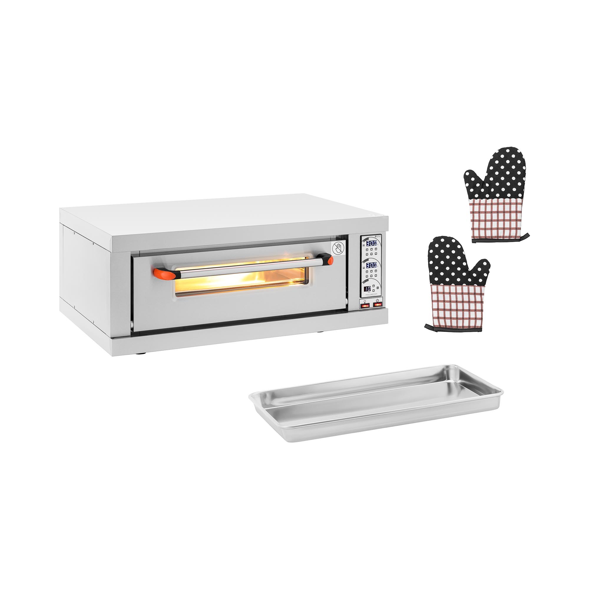 Royal Catering pizzaoven - 1 kamer - 3200 W - Timer -