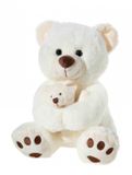 Heunec Knuffelbeer met babybeer - Pluche Speelgoed - 25cm - Beige