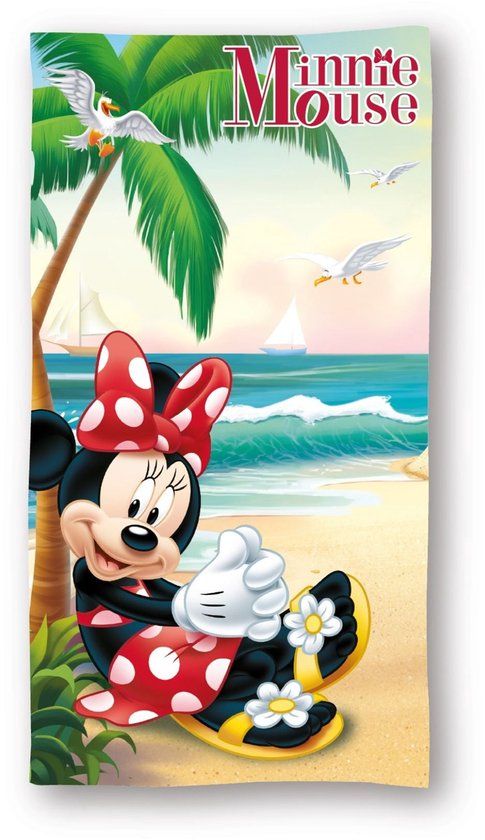 4KidsOnly Mister License Minnie Mouse strandlaken Meerkleurig