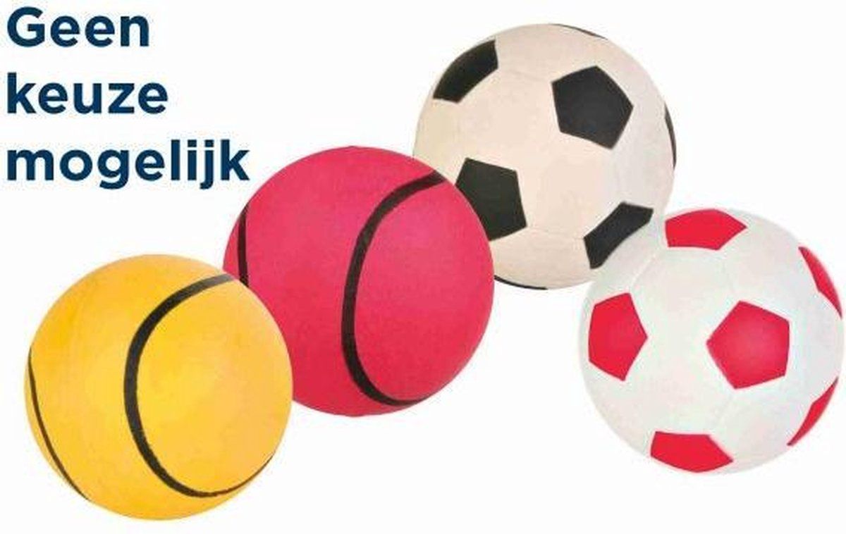 TRIXIE drijvende schuimrubber bal assorti 7x7x7 cm 3 st