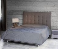 Homemania 14917 Pearl-Solid Color, dubbele, winter-for bed-grijs, microvezel, 260 x 250 cm