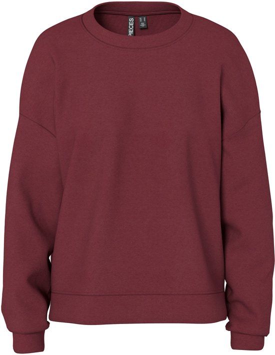 Pieces Sweatshirt PCCHILLI LOOSE FIT Tawny Port