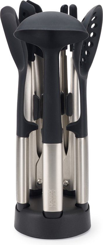 Joseph Joseph Elevate Fusion Keukenhulpen met Houder 6-Delig - RVS - Zilver