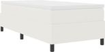 vidaXL Platformbedframe Crème Corduroy stof 80 x 200 cm