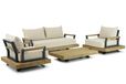 Santika Furniture Santika Supreme/Supralux 130 cm stoel-bank loungeset 4-delig