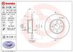 BREMBO Remschijfset 08.3126.14 - 2 stuks