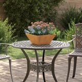 vidaXL Plantenbak Roestkleurig 35 x 35 x 15 cm Staal