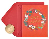 Papyrus Vakantiekaarten verpakt met enveloppen, warmste wensen, kerstkrans (20 tellen)