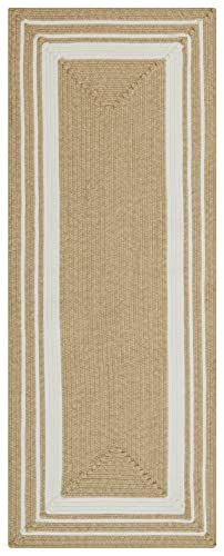 Northrugs Trenzado Indoor en Outdoor Tapijt - Crème Beige - 80x200