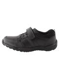 Next - Jongens - Schoolschoenen van leer met elastische veters, brede pasvorm (G) - Zwart
