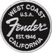 Fender West Coast Logo Patch, Clothing Accessory