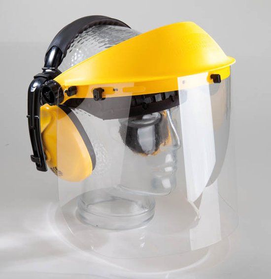 Merkloos Westfalia Gehoor en zicht bescherming met transparante vizier