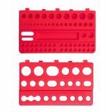 KADAX Gereedschapsdrager, wandrek, gereedschapshouder van PP-kunststof, opslagsysteem voor gatenwand, gereedschapswand voor garage, werkplaats, hobbyruimte, schuur (2 x kort)