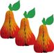 Bellatio Decorations Shoppartners Bv Hang decoratie fruit thema peer - 3x - van papier - 20 cm