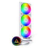 Montech LightFlow ARGB 360 Processor Alles-in-één vloeistofkoeler 12 cm Wit