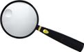 Loupe à main sans marque - Grossissement 13x - Diamètre 110 mm - Antireflet - Solide et incassable - Poignée antidérapante
