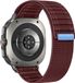 By Qubix Nylon Wave band Bordeaux Geschikt voor Samsung Galaxy Watch Ultra / Ultra 2 - 47mm