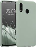 kwmobile telefoonhoesje geschikt voor Samsung Galaxy A40 - Hoesje voor smartphone - Back cover in grijsgroen