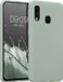 kwmobile telefoonhoesje geschikt voor Samsung Galaxy A40 - Hoesje voor smartphone - Back cover in grijsgroen