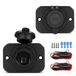 Nilight 2 stuks DC 12 V waterdichte sigarettenaansteker adapter met aansluitdraden en schroeven voor schip, motorfiets, boot, auto, vrachtwagen, camper, quad