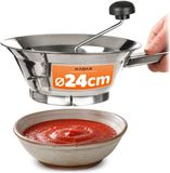 KADAX pureermolen Ø 24 cm, handmatige groentemolen van roestvrij staal