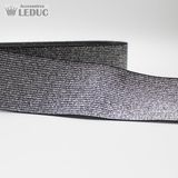 LEDUC SRL LEDUC BV 10 Meter Lurex Elastiek Rollen, Breedte 25MM, Kleur Zwart/Zilver