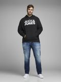 JACK&JONES PLUS JJECORP LOGO SWEAT HOOD NOOS PLS Men's Sweatshirt - Black - Size EU5XL US3XL