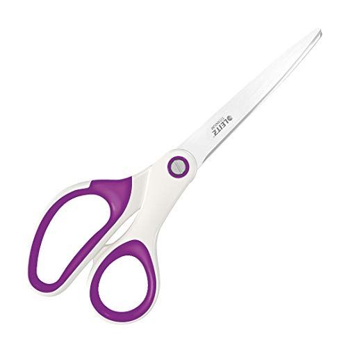 Leitz Titanium Schaar, Voor Links- Rechtshandigen, 6,7 x 1,5 x 15 Centimeter, Ergonomische Greep, WOW, Paars