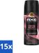 Axe Fine Fragrance Collection Cocoa Velvet Body Spray - 150 ml - Lot économique - 15 pièces