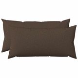 vidaXL - Kussensloop - 2 stuks - HEERLEN - Taupe - 40 x 80 cm - Katoensatijn