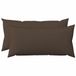 vidaXL - Kussensloop - 2 stuks - HEERLEN - Taupe - 40 x 80 cm - Katoensatijn